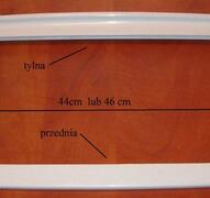 Ramka przednia i tylna szklanej półki do lodówki Amica   dostępna w dwóch rozmiarach: 44cm lub  46