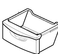 Trzecia szuflada zamrażalnika do lodówki Samsung SR-L39WEBS